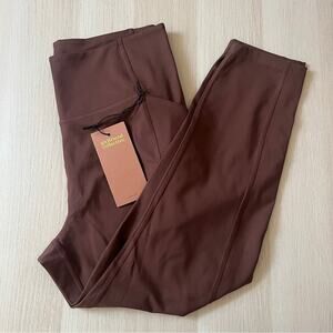 Girlfriend Collective Brown High-Rise Pocket Leggings 7/8 NWT Recycled Polyester